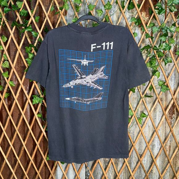 Hanes Other - Vintage Y2K F–111 American fighter jet airstrike 90s t-shirt